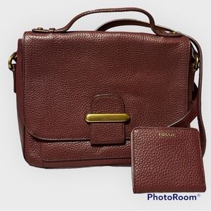 Fossil Leather Classic Tatum Crossbody Bag